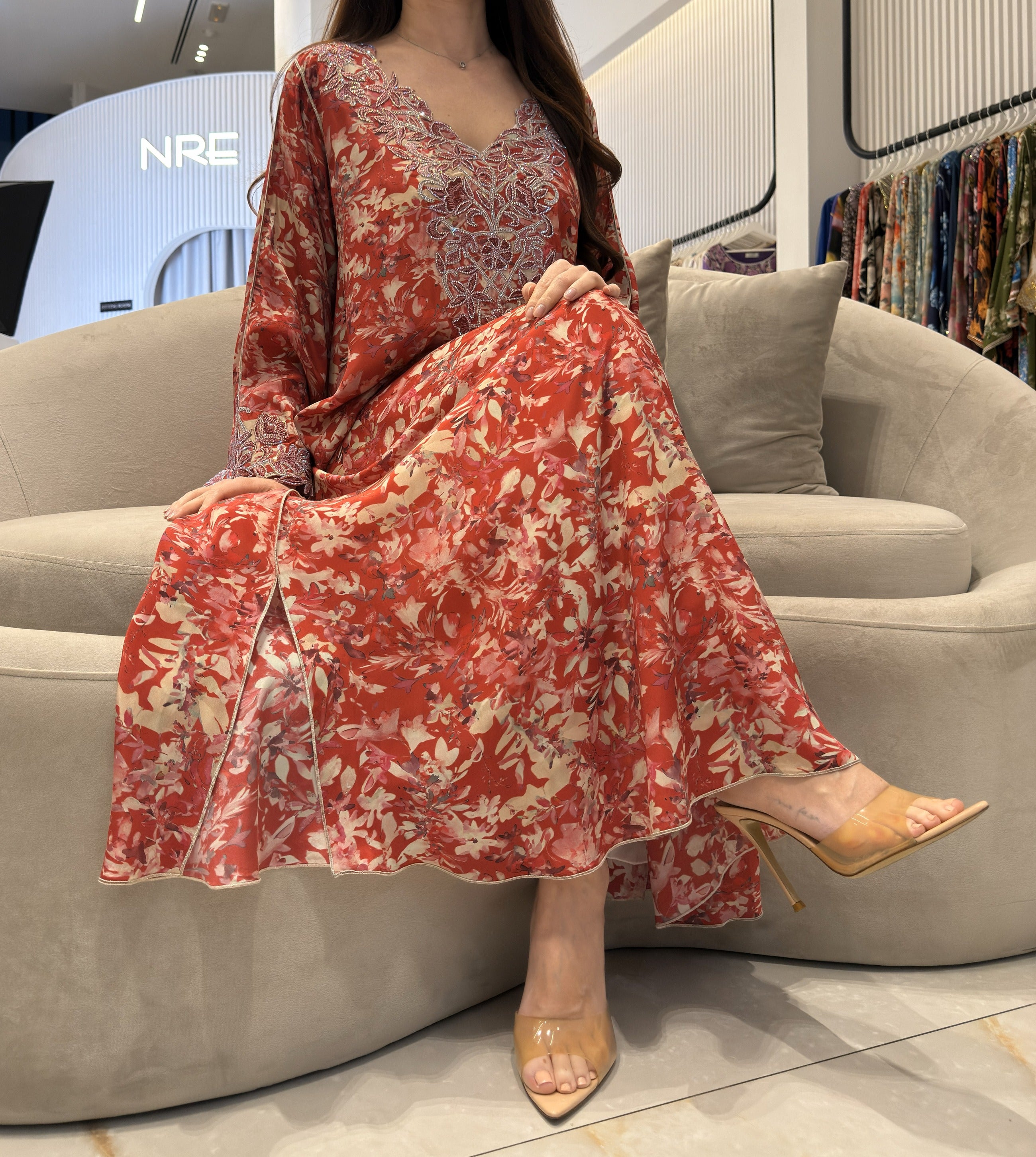 Pure Silk M5awar embroidery